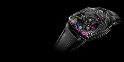 UR-106 Black Pink
Steel/titanium PVD 
Black diamonds
2016
