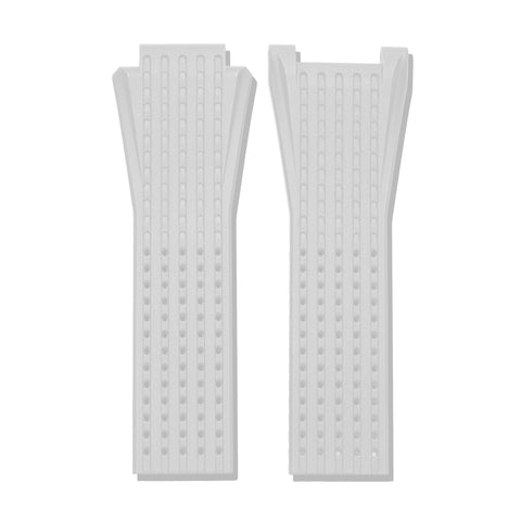 URWERK UR-103 perforated rubber strap showing breathable construction.